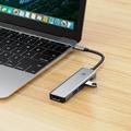 Tech-Protect HB01 5-in-1 USB-C-keskussovitin, jossa on USB 3.0, HDMI 4K 60Hz ja 100W PD - Avaruusharmaa