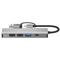 Tech-Protect HB03 5-in-1 USB-C-keskussovitin, jossa on USB 2.0, USB 3.0, RJ45 Ethernet ja Type-C - Avaruusharmaa