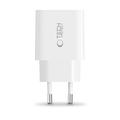 Tech-Protect NC20W 1-porttinen USB-C-laturi PD 20W - Valkoinen