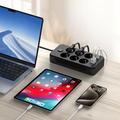 Tech-Protect PC6X6 Virtapistoke - 3 USB-A, 3 USB-C, 6 pistorasiaa, 200cm:n kaapeli - musta