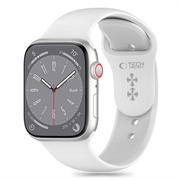 Apple Watch Series 10/9/8/7/6/SE Tech-Protect Silikoniranneke - 40mm/41mm/42mm - Valkoinen