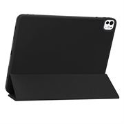 iPad Pro 13 (2024) Tech-Protect SmartCase Pen Tri-Fold Folio kotelo - Musta