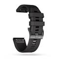 Tech-Protect Smooth Universal Garmin silikonihihna - 22mm - musta