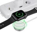 Tech-Protect UltraBoost magneettilaturi Apple Watch - USB-C-kaapeli, 120cm - valkoinen