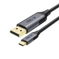 Tech-Protect UltraBoost USB-C ja DisplayPort 1.4 -kaapeli - 8K@60Hz, 180cm - Musta