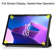 Lenovo Tab M10 Gen 3 Tri-Fold Sarjan Smart Lompakkokotelo - Musta