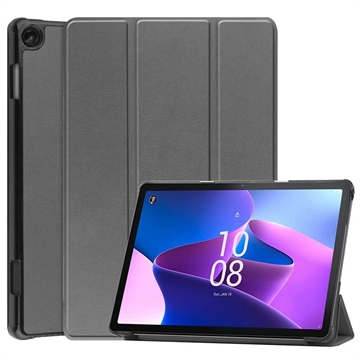 Lenovo Tab M10 Gen 3 Tri-Fold Sarjan Smart Lompakkokotelo - Harmaa