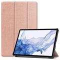 Samsung Galaxy Tab S9 Tri-Fold Sarjan Smart Lompakkokotelo - Ruusukulta