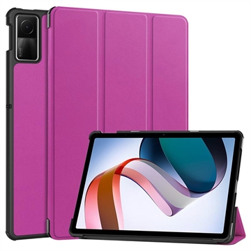 Xiaomi Redmi Pad SE Tri-Fold Sarjan Smart Lompakkokotelo - Violetti