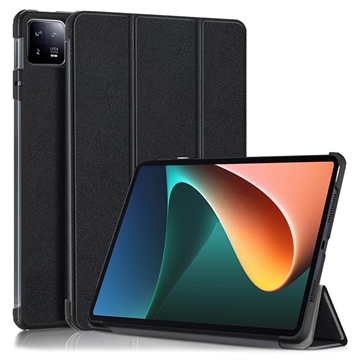 Tri-Fold Series Xiaomi Pad 6/Pad 6 Pro Smart Foliokotelo - Musta