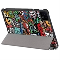 Tri-Fold Series Xiaomi Pad 6/Pad 6 Pro Smart Foliokotelo - Graffiti