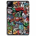 Tri-Fold Series Xiaomi Pad 6/Pad 6 Pro Smart Foliokotelo - Graffiti