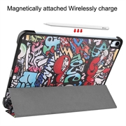 iPad Air 11 (2024) Tri-Fold Sarjan Smart Lompakkokotelo - Graffiti