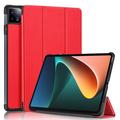 Xiaomi Pad 6/Pad 6 Pro Tri-Fold Series Smart Foliokotelo - Punainen