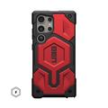 Samsung Galaxy S24 Ultra UAG Monarch Pro Hybridikotelo - Crimson / Musta