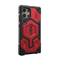 Samsung Galaxy S24 Ultra UAG Monarch Pro Hybridikotelo - Crimson / Musta