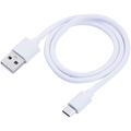 USB- ja USB-C-latauskaapeli iPhone 15 Pro/15 Pro Max/16 Pro/16 Pro Max - Valkoinen