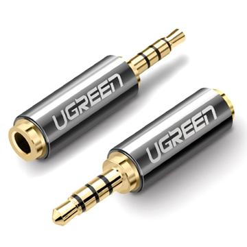 Ugreen 2.5mm uros / 3.5mm naaras Stereo Audio Adapter w. Kullatut liittimet