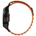 Universaali Garmin Tech-Protect Nylon Pro - hihna - 26mm (Avoin pakkaus - Erinomainen) - oranssi