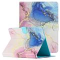 Universal Marble Pattern Tablet Folio Kotelo - 10"