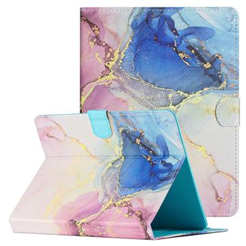 Universal Marble Pattern Tablet Folio Kotelo - 10"