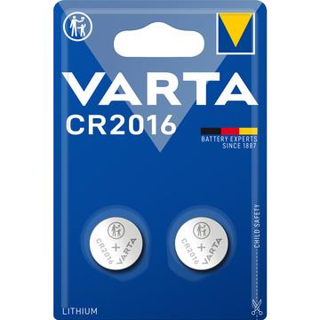 Varta CR2016 kolikkoparisto 3V - 2 kpl.