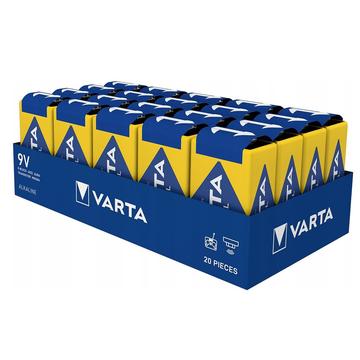 Varta Industrial Pro 6LR61/9V akku - 20 kpl.