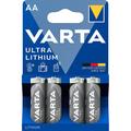 Varta Ultra Lithium L91/AA akku - 4 kpl.