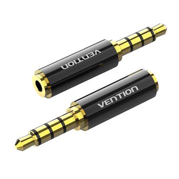 Vention BFBB0 Äänisovitin - 3.5mm uros 2.5mm naaras - musta