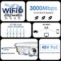 WAVLINK WN588HX3 AX3000 ulkona WiFi 6 laajennuksen / Kaksoiskaista PoE Langaton toistin, jossa on 6 antennia.