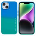 X-Level Rainbow iPhone 14 Plus TPU Suojakuori - Vihreä / Sininen