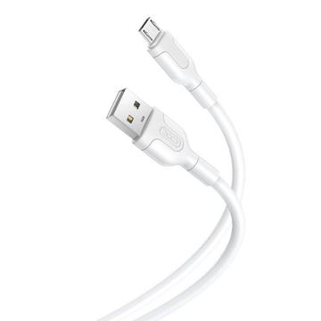 XO NB212 USB-MicroUSB-kaapeli - 1m, 2.1A