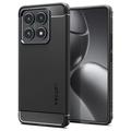 Xiaomi 14T Pro Spigen Rugged Armor TPU-Kotelo - Musta