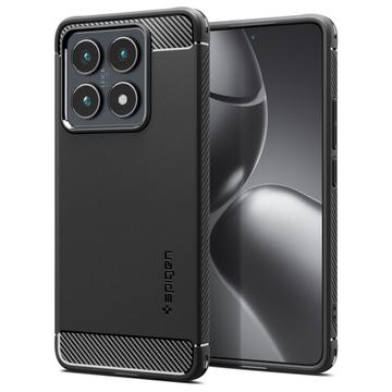 Xiaomi 14T Spigen Rugged Armor TPU-Kotelo - Musta