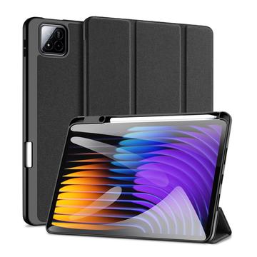 Xiaomi Pad 7/7 Pro Dux Ducis Domo Tri-Fold Smart Lompakkokotelo - Musta