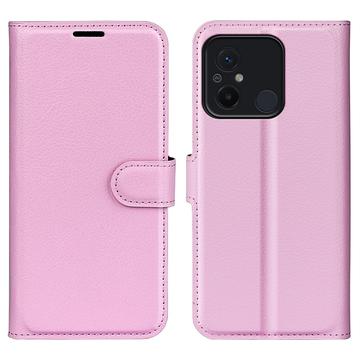 Xiaomi Redmi 12C Lompakkokotelo Magneettisella Sulkijalla - Pinkki