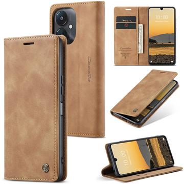 Xiaomi Redmi 13C 5G/Poco C65 Caseme 013 Sarja Lompakkokotelo - Ruskea