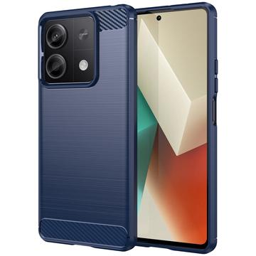 Xiaomi Redmi Note 13 Harjattu TPU Suojakuori - Hiilikuitu