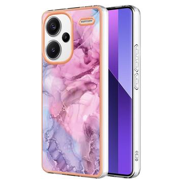 Xiaomi Redmi Note 13 Pro+ Marble Pattern Galvanoitu TPU-Suojakotelo