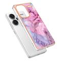 Xiaomi Redmi Note 13 Pro+ Marble Pattern Galvanoitu TPU-Suojakotelo