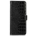 Xiaomi Redmi Note 14 Pro 5G/Poco X7 Crocodile Lompakkomallinen Nahkakotelo kanssa RFID