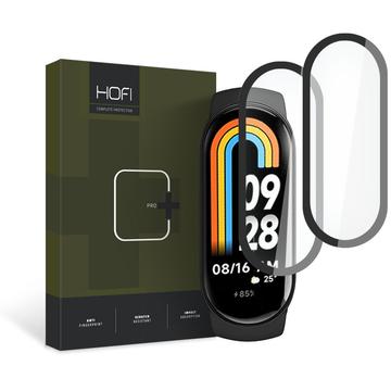 Xiaomi Smart Band 8/8 NFC Hofi Hybrid Pro+ Panssarilasi - 9H - musta kehys - 2 kpl.