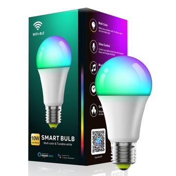 ZJ-BWBL1H-RGBWWW-1P 10W älykäs äänivalolamppu WiFi Bluetooth RGBCW 220V LED-lamppu