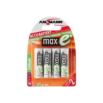 Ansmann maxE AA Ladattavat NiMH-akut - 2500mAh - 4 Kpl.