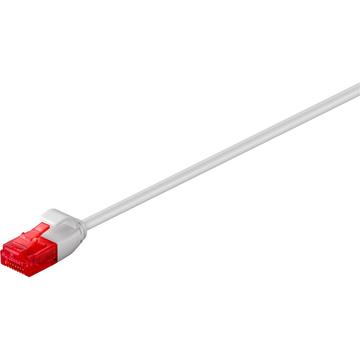 Goobay RJ45 Ohut Verkkokaapeli U/UTP CAT 6 - 7.5m - Harmaa