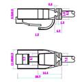 Goobay RJ45 Ohut Verkkokaapeli U/UTP CAT 6 - 7.5m - Harmaa