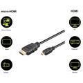 Goobay HDMI 2.0 / Micro HDMIJohto Ethernetillä - 1m