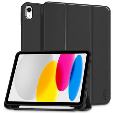 iPad (2022) Tech-Protect SmartCase Pen Tri-Fold Folio kotelo - Musta