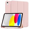 iPad (2022) Tech-Protect SmartCase Pen Tri-Fold Folio kotelo - Pinkki