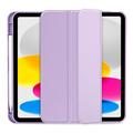 iPad (2022) Tech-Protect SmartCase Pen Tri-Fold Folio kotelo - Violetti